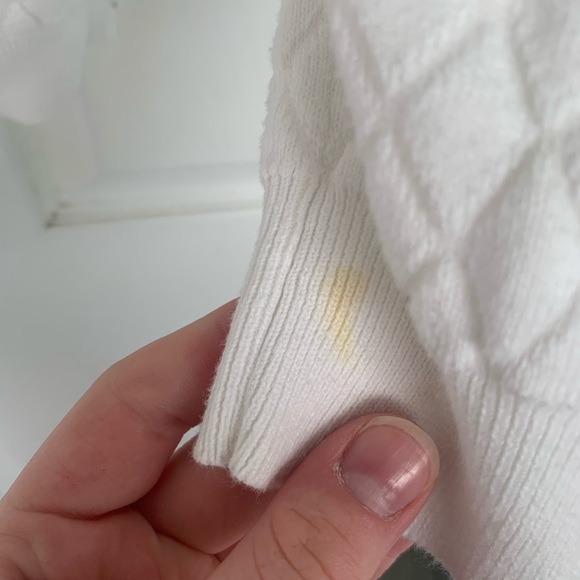 White Patterned Sweater - Picture 7 of 7